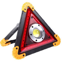 Wiederaufladbare Warn-Taschenlampe 10W 1600lm COB LED Handgriff 180° und USB