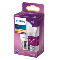 LED-Kugelbirne E27 P45 4,9W = 40W 470lm 2700K Warm PHILIPS