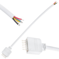 Anschluss für LED-Streifen 6PIN RGB + CCT-Buchsenstecker mit 12-mm-Kabel