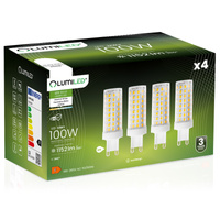 4x LED Kapseln G9, LED-Lampe 12W = 100W 1152lm 360° 4000K neutral LUMILED