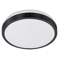 LED-Deckenleuchte 2xE27 mit Mikrowellensensor SOLEN rund schwarz