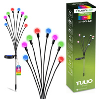 Solar Gartenlampe LED TULIO Angetriebene Dekorative Gebläsekugeln RGB LUMILED