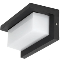 LENTERO 12W 4000K LED-Fassadenleuchte mit Bewegungssensor IP54 Schwarz KOBI