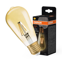 Dekorative LED-Lampe ST64 Edison E27 6.5W = 55W 725lm 2400K Warm 300° Dimmbar Vintage 1906 Osram