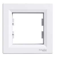 Einzelrahmen für Steckdosenschalter weiß SCHNEIDER ASFORA