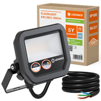 LED-Flutlicht 8W 1200lm 6500K IP66 Schwarz LEDVANCE Flutlicht