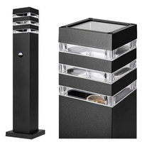 Gartenmast Außenlampe Stehend E27 LED Bewegungsmelder