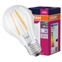 E27 A60 LED Lampen 7W = 60W 806lm 4000K Neutral 300° OSRAM Filament