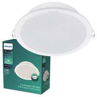 LED-Panel Einbauleuchte MESON 5.5W 6500K 9cm Rund Downlight PHILIPS