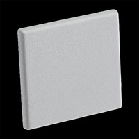 Endkappe für Möbelprofil KM48 voll Kunststoff, Grau LUMILED