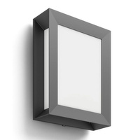 Gartenleuchte LED Wandleuchte KARP myGarden 6W 2700K IP44 Rechteckige Decke Anthrazit PHILIPS