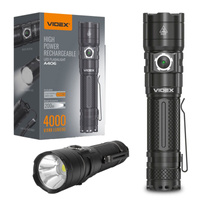 Taktische LED wiederaufladbare wasserdichte Taschenlampe 20W 4000lm 6000K A406 sehr leistungsstarke VIDEX