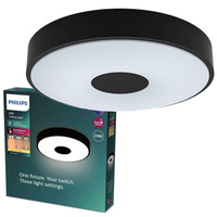 LED Plafond Deckenleuchte 24W 2800lm 4000K SceneSwitch Schwarz Coiner Philips