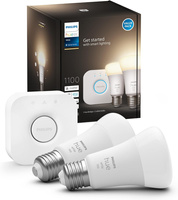 2PAK LED-Glühbirne E27 A60 9.5W 2700K Warm PHILIPS HUE Weiß Bluetooth Zigbee + Hue Bridge