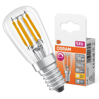LED-Lampe T26 Tubular E14 2.8W = 25W 250lm 2700K Warm 300° Dimmbar SPECIAL Osram