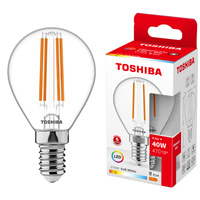 LED Lampen E14 G45 4.5W = 40W 470lm 2700K Warm Glühfaden TOSHIBA