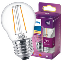 E27 P45 LED Lampen 2W = 25W 250lm 2700K Warmfilament PHILIPS