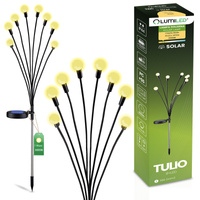 Solar-LED-Lampe, Solar Gartenleuchten Dandelion-Design-Kugelleuchte IP44 3000K 70cm TULIO LUMILED