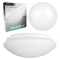 Plafond Deckenleuchte 2x E27 Badezimmer Anbaulampe IP44 Rund Weiß LOBO Masterled