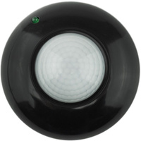 PIR 360° Bewegungs- und Dämmerungssensor 6m Decke Schwarz