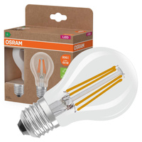 2x LED-Glühbirne A60 E27 3.8W = 60W 806lm 2700K Warm 300° Filament CLASSIC ENERGY EFFICIENCY Osram