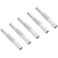 Flexibler Ausgleichsverbinder ZCL 20 mm PVC Weiß 5 Stk