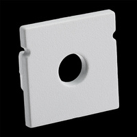 Endkappe für Aufputzprofil KM38 mit Loch Kunststoff, Grau LUMILED