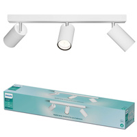 Reflektor-Deckenleuchte 3x GU10 IP44 Weiß Kosipo Philips