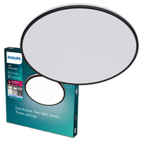 Plafond LED-Anbauleuchte OZZIET 36W 4000K 50cm Schwarz Rund PHILIPS