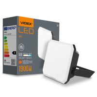 LED-Flutlicht 20W 1900lm 5000K Cold Black mit Milchglasschirm Videx