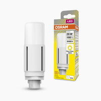 Einseitige LED-Leuchtstofflampe G24d 9,5W = 26W 1080lm 3000K Warm 300° DULUX LED D VT EM &amp; AC Osram