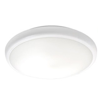 Plafond LED Badezimmer Deckenleuchte Anbau 22W lm 4000K Neutral 120° mit Bewegungssensor Rund Weiß IP65 Midas Masterled
