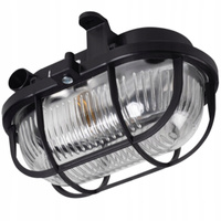 MILO 7040T/PB E27 Kanalleuchte IP54 Schwarz Garagenlampe KANLUX
