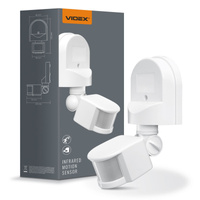 Bewegungs- und Dämmerungslichtsensor für den Außenbereich 1200W Weiß IP44 VL-SPW2W Videx