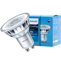 LED Leuchtmittel GU10 2,7W = 25W 225lm 3000K Warm 36° PHILIPS