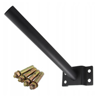 SOLAR Straßenlampenhalterung 41CM PIPE ?48mm Masterled Schwarz