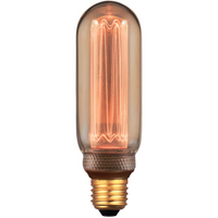 Dekorative LED Lampe E27 T45L 4W 200lm 1800K Warm 320° DecoVintage Amber Pillar GOLDLUX (Polux)