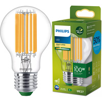 E27 A60 LED Lampen 7,3 W = 100 W, 1535 lm, 2700 K, warmes Filament PHILIPS, ultraeffizient