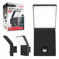 Garten-Wandleuchte für den Außenbereich LED 12W 4000K IP54 mit Bewegungs- und Dämmerungssensor