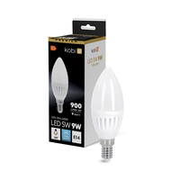 LED-Lampe E14 Kerze 9W 900lm 6000K Kalt 200° Premium Kobi