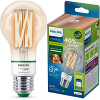 LED-Glühbirne E27 A60 4.3W = 60W 903lm 2700-4000K TW FILAMENT UltraEfficient Smart SMART WiFi Bluetooth App WiZ Philips