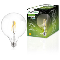 LED Lampen E27, Glühbirne G95 8W = 75W 4000K neutral Globe Glühfaden LUMILED