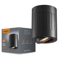 Aufbauleuchte Deckenleuchte LED Tube GU10 Schwarz VIDEOX