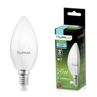 LED Lampen E14, Kerzenform Lampe B35 2.5W = 25W 249lm 180° 6500K kalt LUMILED