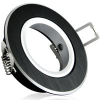 BEWEGLICHE Deckenleuchte EAST OPAL GOLDLUX (Polux) ALU BLACK