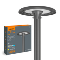 LED-Straßenlampe Park Garten 120W 16800lm CCT 90° 0.53A Schwarz VIDEX