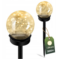Solar-Garten-LED-Lampe zum Einstecken dekorativ IP44 3000K Kugel GLORIS LUMILED