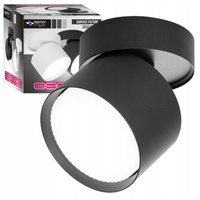 Aufputz Halogen Tuba Reflektor Spot GX53 Rund Schwarz Apilo Masterled