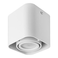 Aufputz-Halogen-Tubareflektor-Spot GU10 Quadratisch Beweglich Weiß Geführt