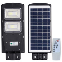 LED Fluter 168-650lm 6000K IP65 6W Solar Schwarz mit Bewegungs- und Dämmerungssensor + Fernbedienung STREET-6 GOLDLUX (Polux)